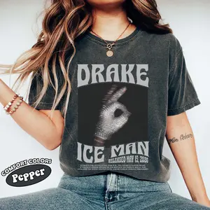 Iceman Album Inspired Comfort Colors Shirt, Sparkly Glove Hand Shirt, Pop Concert Tee, Glitter Hand Graphic Tee, Retro Music Fan Shirt