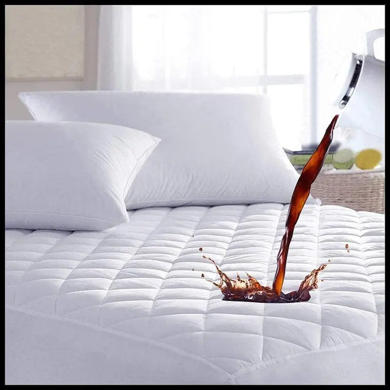 A Adios Quilted Waterproof Mattress Protector – Queen Size – Microfiber, Hypoallergenic