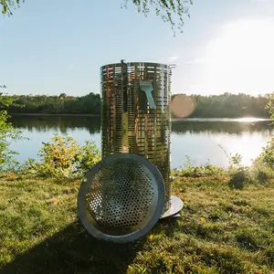 XL Burn Barrel | Stainless Steel Incinerator | Yard Waste Removal