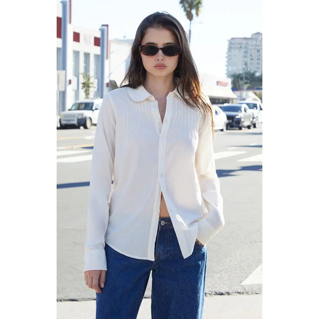 John Galt Women's Button Down Long Sleeve Shirt