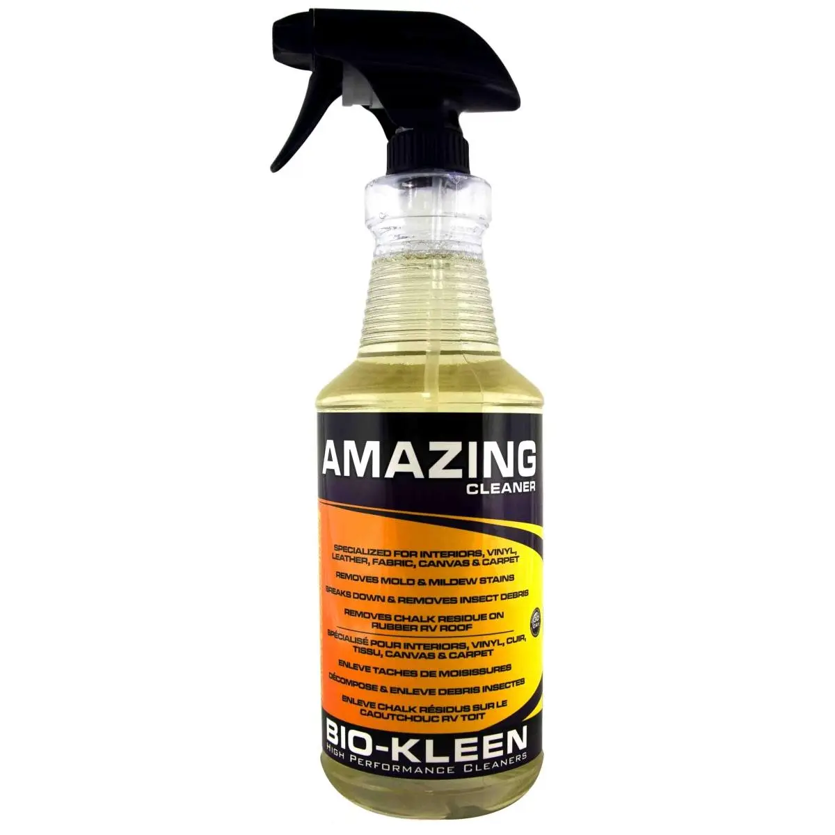 Bio-Kleen 32 oz Biodegradable Fabric Upholstery Stain Remover Spray - Vinyl, Leather Car Detailing Degreaser, Interior Car Care, Household Iron & Appliance Maintenance, Boats/RVs Use
