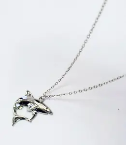 Shark stainless steel necklace for women
