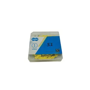 KMC S1 Single Speed Yellow Chain - 1 Pack