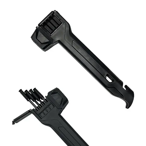 2-in-1 Tent Stake Hammer with Built-In Storage for 8 Stakes and Stake Puller for Outdoor Camping
