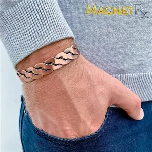 Copper Magnetic Bracelets – Effective Pure Copper Bracelet for Men and Women – Adjustable Copper Bangle (Twisted Copper)