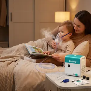 Ziqing Portable Nebulizer Machine for Adults & Kids, Quiet Breathing Support for Home & Travel