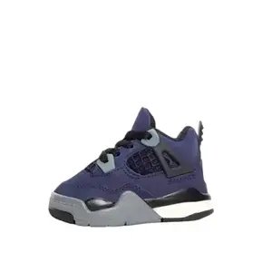 Nike Air Jordan 4 Retro TD 'Lakers' Toddler Classic High-Top Sneakers for Sneakerheads Lightweight Durable Premium Leather Upper