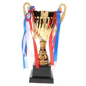 1pc Sports Match Metal Trophy, Athletic Award Cup, Football Soccer Trophy, School Tournament Honor, No Precious Metal Plating