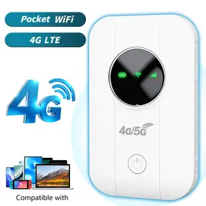Mobile 4G LTE Router, Pocket Portable WiFi Hotspot for Europe, Simple Setup, Supports Multiple Users, SIM Card Operated, Stable Network for Business Trip, Road Trip & Outdoor Use