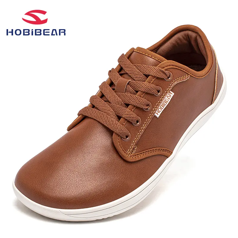HOBIBEAR Men's & Women's Wide Fit Style Barefoot Walking Shoes - 0 Drop Rubber Casual Sneakers, Closed Footwear Trainer