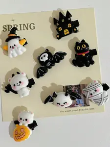 Halloween Dark Theme Hair Clips, Unique DIY Hair Accessories, Ghost Pumpkin Style Funny Hair Clips, Creative Hair Jewelry