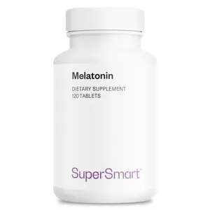 Supersmart - Melatonin 2mg per Day (99% Purity) - High Strength Melatonin Supplement - Natural Sleep Aid | Non-GMO - Sugar & Gluten Free - 120 Tablets
