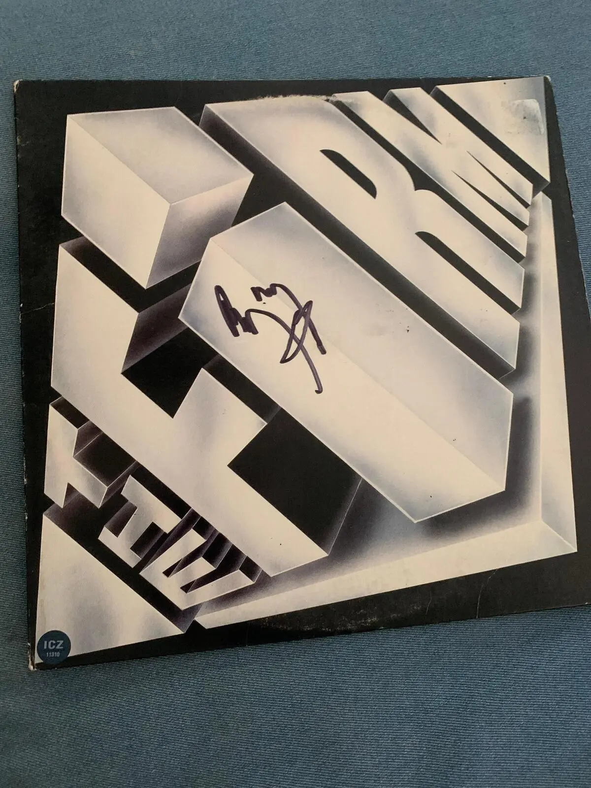 Jimmy Page Authentic Signed The Firm Vinyl Record Album LP with Certificate of Authenticity (COA)