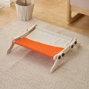 Adjustable Cat Radiator Bed & Window Perch – Dual-Use Wooden Cat Hammock for Indoor Cats, Supports Up to 18kg, Easy Assembly, Sturdy Clamp, No-Screw Design – Ideal for Windowsill, Bedside, Radiator