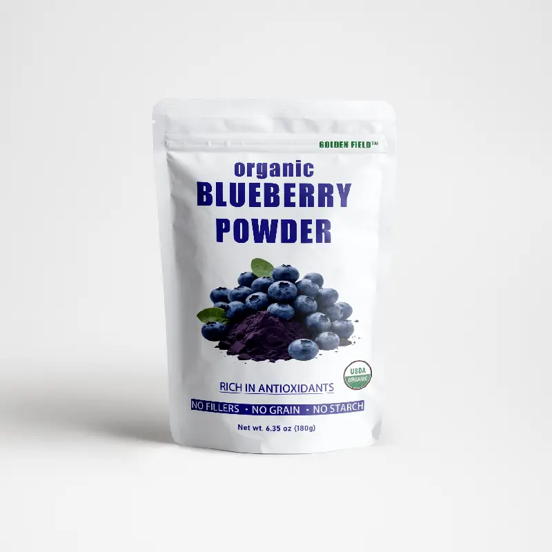 GOLDEN FIELD Blueberry Powder – 6.35 oz – Natural, Pure, and Versatile for Smoothies, Baking, and Beverages