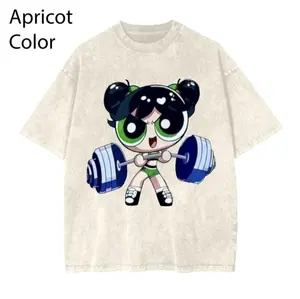 Bubbles #Powerpuff Strong Girls T-Shirt, Y2K #Powerpuf Fitness, Graphic Gym Shirt, Pump Cover Gym Tee, Gym Shirt Women, For Men, Ful Size