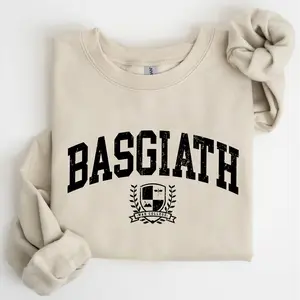 Vintage Basgiath War College Sweatshirt, Fourth Wing Bookish Crewneck, Violet Sorrengail Xaden Riorson Fantasy Dragon Lover Gift