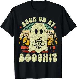 Back On My BooShit Funny Boo Ghost Halloween Costume T-Shirt