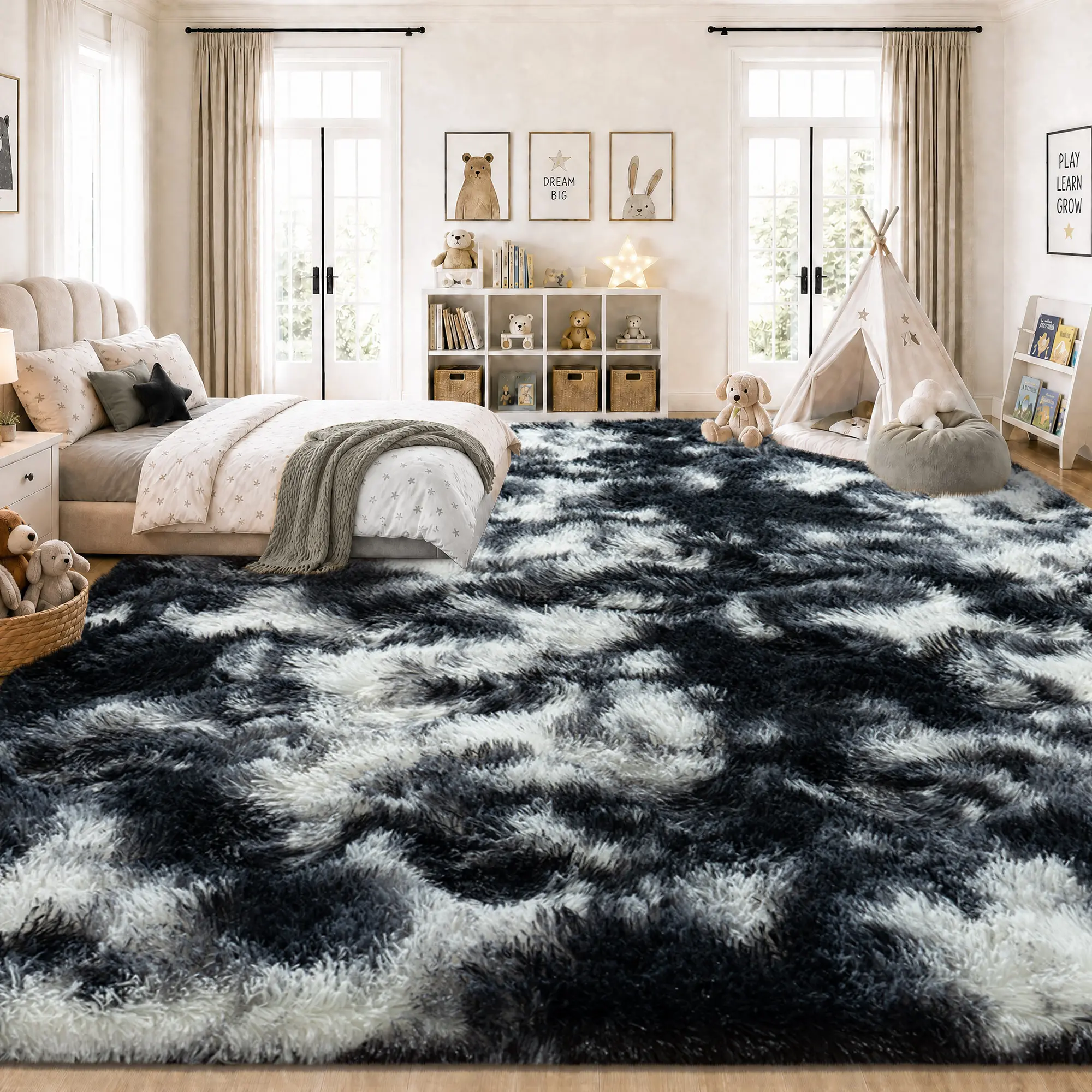 【Summer Sale Deals】【Moving Season】REZUTAN Soft Faux Fur Shag Rug Aesthetic Decor Carpet for Living Room Bedroom Home Decor High-Quality Faux Fur Material mothersdaygift Fluffy Modern Rug Shaggy Area Rugs Furry Floor Rugs Fuzzy Rug carpet