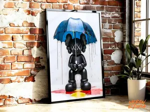 Colorful Graffiti KAWS Poster - Instant Digital Download Print - Unique Hypebeast Print, Graffiti Poster, Hypebeast Toys, DIGITAL DOWNLOAD
