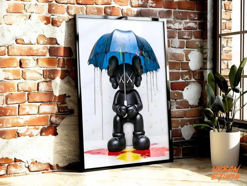 Colorful Graffiti KAWS Poster - Instant Digital Download Print - Unique Hypebeast Print, Graffiti Poster, Hypebeast Toys, DIGITAL DOWNLOAD