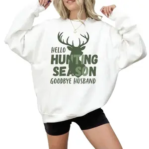 PA- Hello Hunting Season Goodbye Husband Sweatshirt, He's Hunting Hoodie, Abandoned Wives Club, Deer and Duck Hunter, T-shirt Unisex (4)