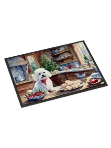 Carolines Treasures DAC3849MAT 18 x 27 in. Maltese Christmas Cookies Doormat