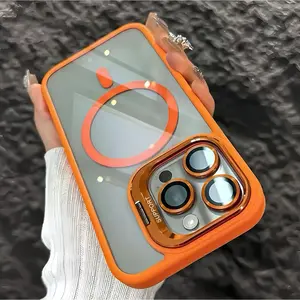 Lens holder mobile phone case, bracket camera protection suitable for iphone17promax iphone17/16/15/14/13/12proamx mobile phone protective cover, shockproof durable mobile phone protective cover