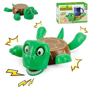 Pop-Up Screaming Turtle Cup Coaster, Flexible Joint Cup Pad, Funny Stress Relief Toy & Creative Gift for Home & Desk