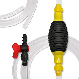 Multifunction Liquid Pump for and Water Transfer Self Priming Manual Siphon Pump Hose for Cars and Trucks Leak Resistant Design