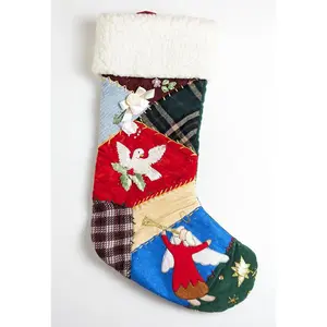 Vintage Victorian Patchwork Stocking