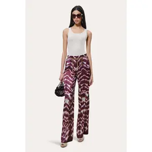 Lila Ikat Silk Pant