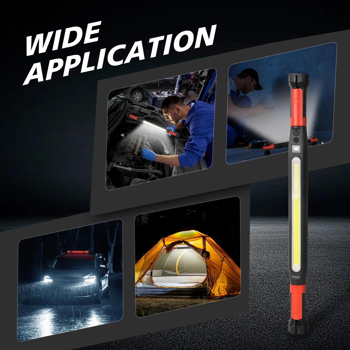 NovaRHome Father’s Day Gifts – Engine compartment work light strip, magnetic light strip with hook, 2000mAh battery life of 3-5 hours, red and white dual color temperature, single pack, suitable for mechanics, car repair, and garage use.