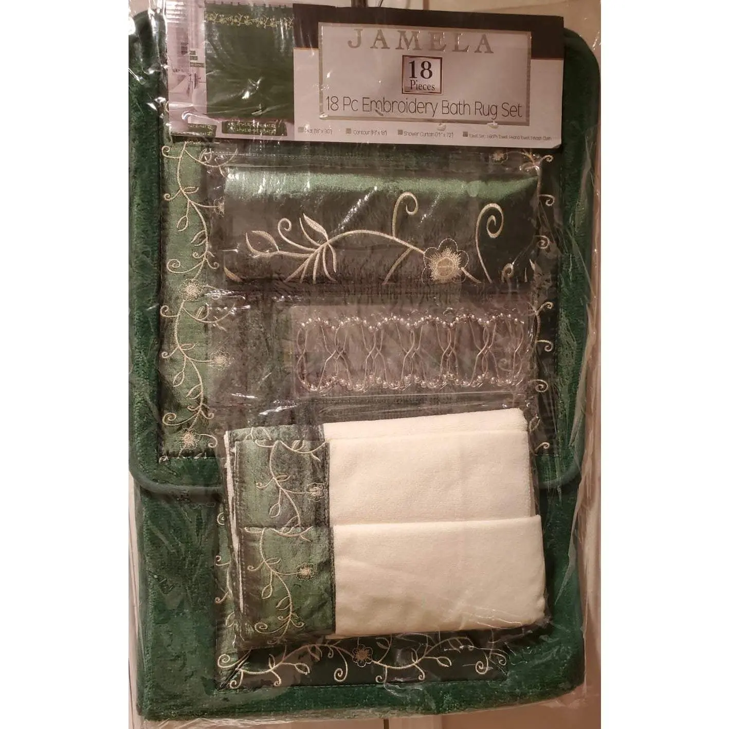 Jamela Set Bathroom Curtain