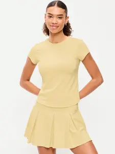 Old Navy Women's StudioSmooth Short-Sleeve Base Layer Top