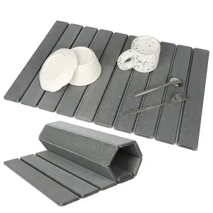 Large Stone Dish Drying Mart for Kitchen Counter,Instant Drying Pad,Kitchen Essential,Eco-Friendly,Super Absorbent,Non-Slip,Wear-Resistant and Kitchen Decoration
