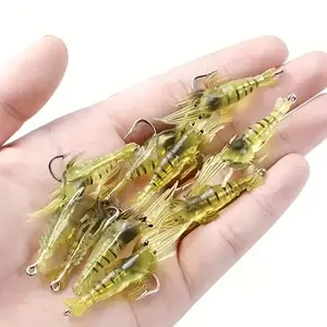Artificial Shrimp Fishing Lures (30pcs/60pcs), Soft Realistic Micro Bait for Freshwater & Saltwater, Easy Hookups for Bass & Panfish, High Catch Rate