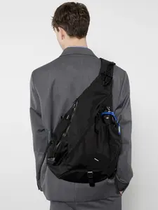 HGUL+BAG Large Capacity Men's Chest Bag, Casual Hiphop Travel Crossbody Bag, Nylon Storage Shoulder Bag, Trendy Shoulder Bag, Waist Pack, College Shoulder Bag, Outdoor Hiking Large Capacity Casual Gift