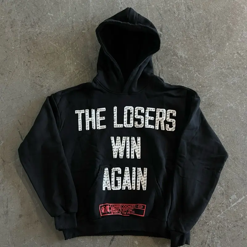 The Losers Win Again Studded Hoodie