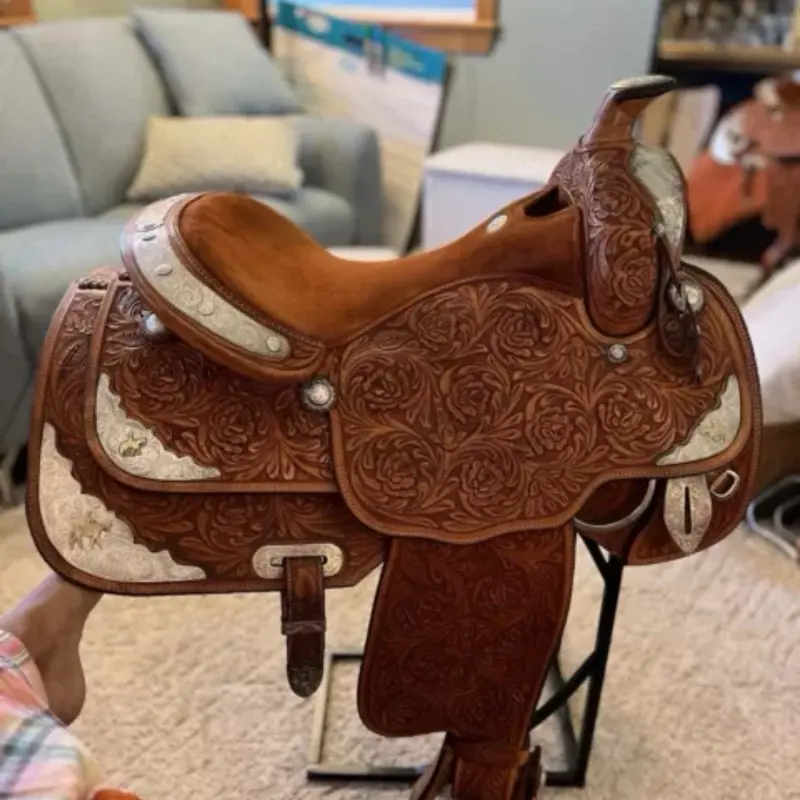 Champion Turf Western Show Saddle, 16" Size