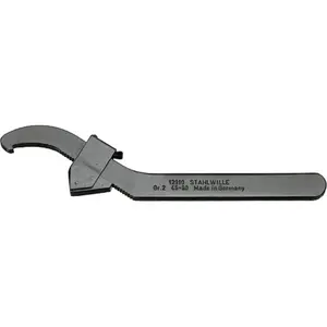Stahlwille 44010003 12910 Adjustable hook Spanner, 95-165 mm