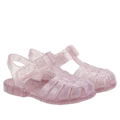 Igor Girl's Clasica Cristal Sandals, Tr.Rosa Multi Glitter