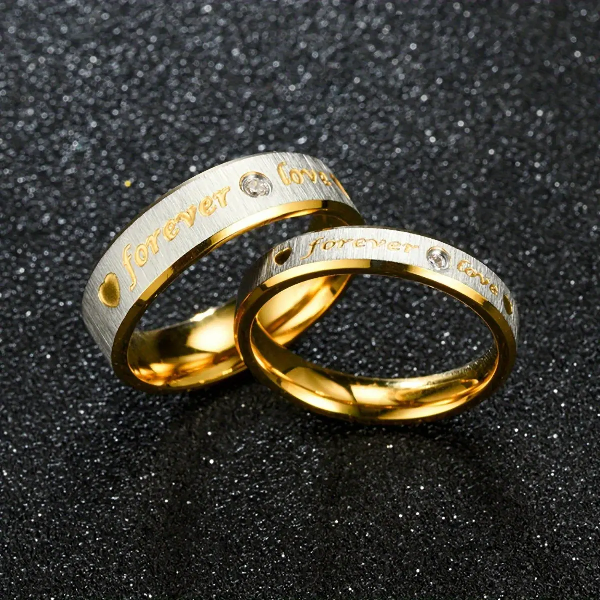 Unisex Stainless Steel Elegant Fashion Rings - European-American Light Luxury High-End Exquisite Design, Daily Wear Costume Jewelry, Holiday Gifts for Friends