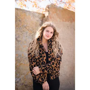 Leopard Sherpa Jacket