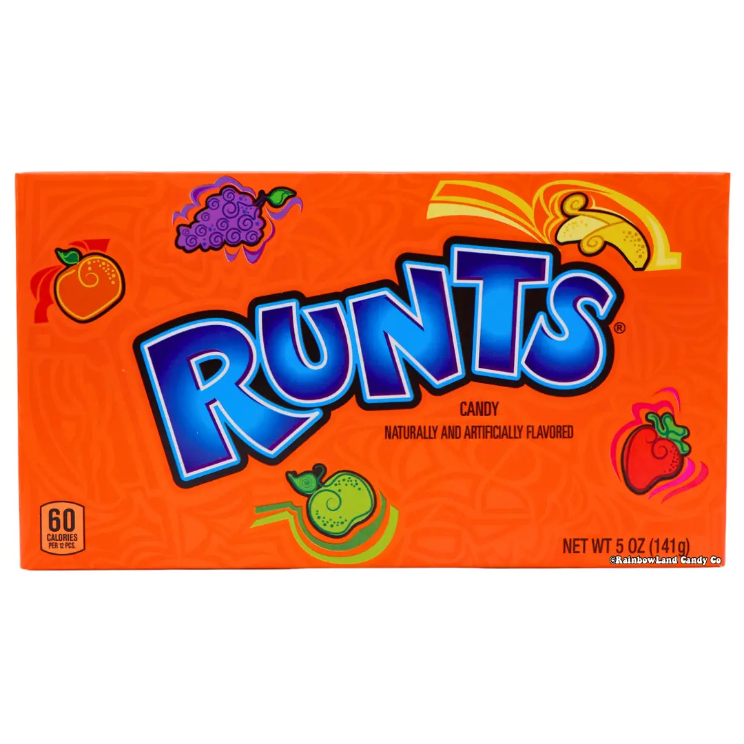 Runts Theater Box | Banana, Grape, Orange, Green Apple & Strawberry | Nostalgic Candy