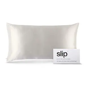Slip Silk Pillowcase King  White King White White