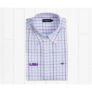 Catahoula Tattersall Dress Shirt - LSU