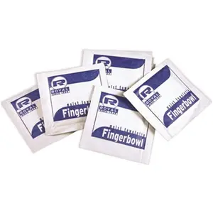212 MAIN Moistened Scented Napkin, Lemon-Scented Paper Towelette, Size 5x7, Case of 1000 Sheets