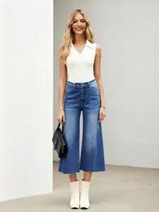 Ankle Jeans with Ankle Out Detail