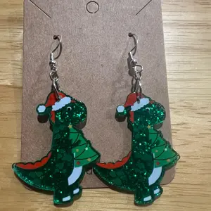 Glitter Christmas Animal Earrings for Women - Festive Accessories